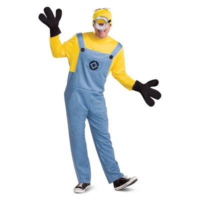 Adult Despicable Me 2 Minions Stuart Deluxe Halloween Costume XL