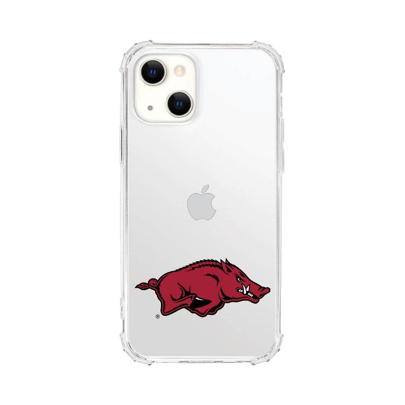 NCAA Arkansas Razorbacks Clear Tough Edge Phone Case - iPhone 13, 1 of 5