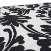  Essence Damask 2pc Rectangular Outdoor Throw Pillow Set Black - Pillow Perfect - image 3 of 4