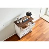 Mshliw 5 Drawer Dresser, Rustic Wooden Chest of Drawers with Two-Tone Finish, Storage Organizer for Bedroom or Living Room - 4 of 4
