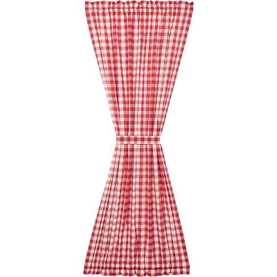 Annie Buffalo Red Check Door Panel 72x40  VHC Brands