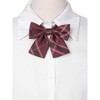 INSPIRE CHIC Women's Pre-tied Colorful Plaid Elastic Strap Party Costume Bow Ties - 4 of 4