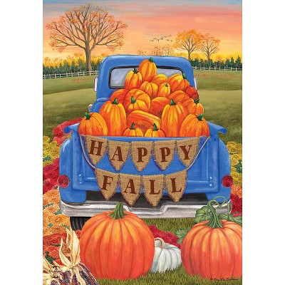 Happy Fall Pickup Pumpkins Garden Flag Autumn Sunset 18" x 12.5" Briarwood Lane