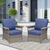 Buenhomino Outdoor Patio All-Weather Wicker Furniture Set - 3 of 4