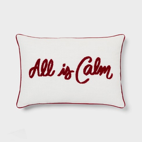 14 x20 Oblong Holiday Decorative Pillow All is Calm Threshold