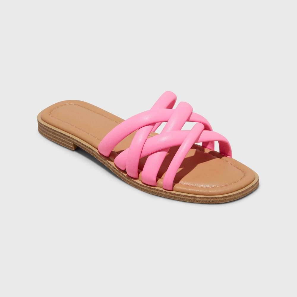 Women's Rian Slide Sandals - Universal Thread™ Pink 9.5