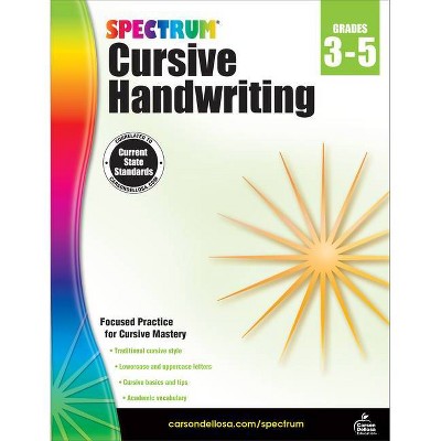 Spectrum Cursive Handwriting, Grades 3 - 5 - (Paperback)