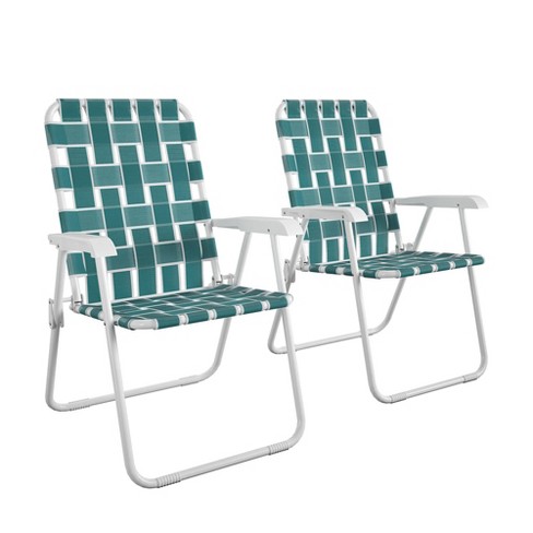 Cosco 2pk Steel Folding Lawn Chairs Teal Target