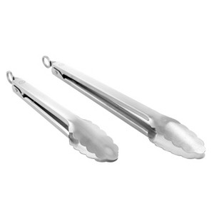 Gibson 2 Piece Stainless Steel Tongs - 1 of 4