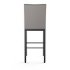 Amisco Perry Counter Height Barstool: Faux Leather, Steel Frame, Fixed Height 26" 10 Year Warranty - 4 of 4