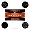 Evergreen Come Back with Tickets Cincinnati Bengals 28" x 16" Woven PVC Indoor Outdoor Doormat - 3 of 4