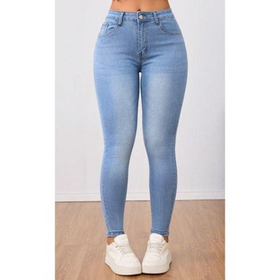 TIME HOLLOW Slim Fit Classic Denim Pants