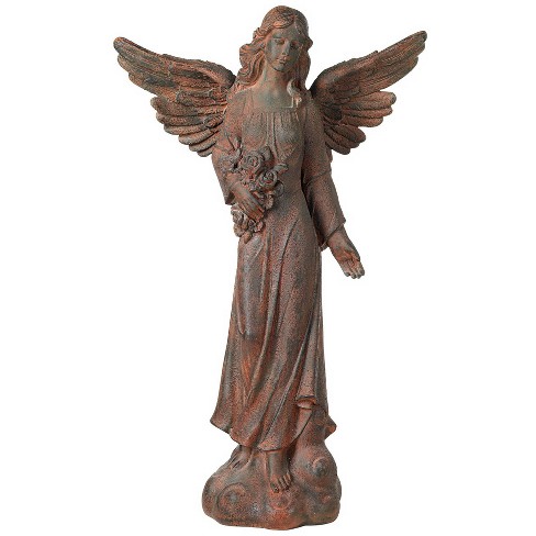 Kensington Hill Outdoor Statue 41 1 2 High English Tudor Angel Sculpture For Yard Garden Patio Deck Home Entryway Hallway Target