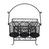 Gourmet Basics by Mikasa Farmer's Market Picnic Hostess Storage Flatware Caddy, 14-Inch, Black - 2 of 4