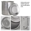 Itopfox Titanium Cup with Lid, Ultralight Portable 450ml Foldable Handle for Camping, Hiking, Backpacking, Tea, Coffee, Water Mug, Outdoor Drinkware - 3 of 4