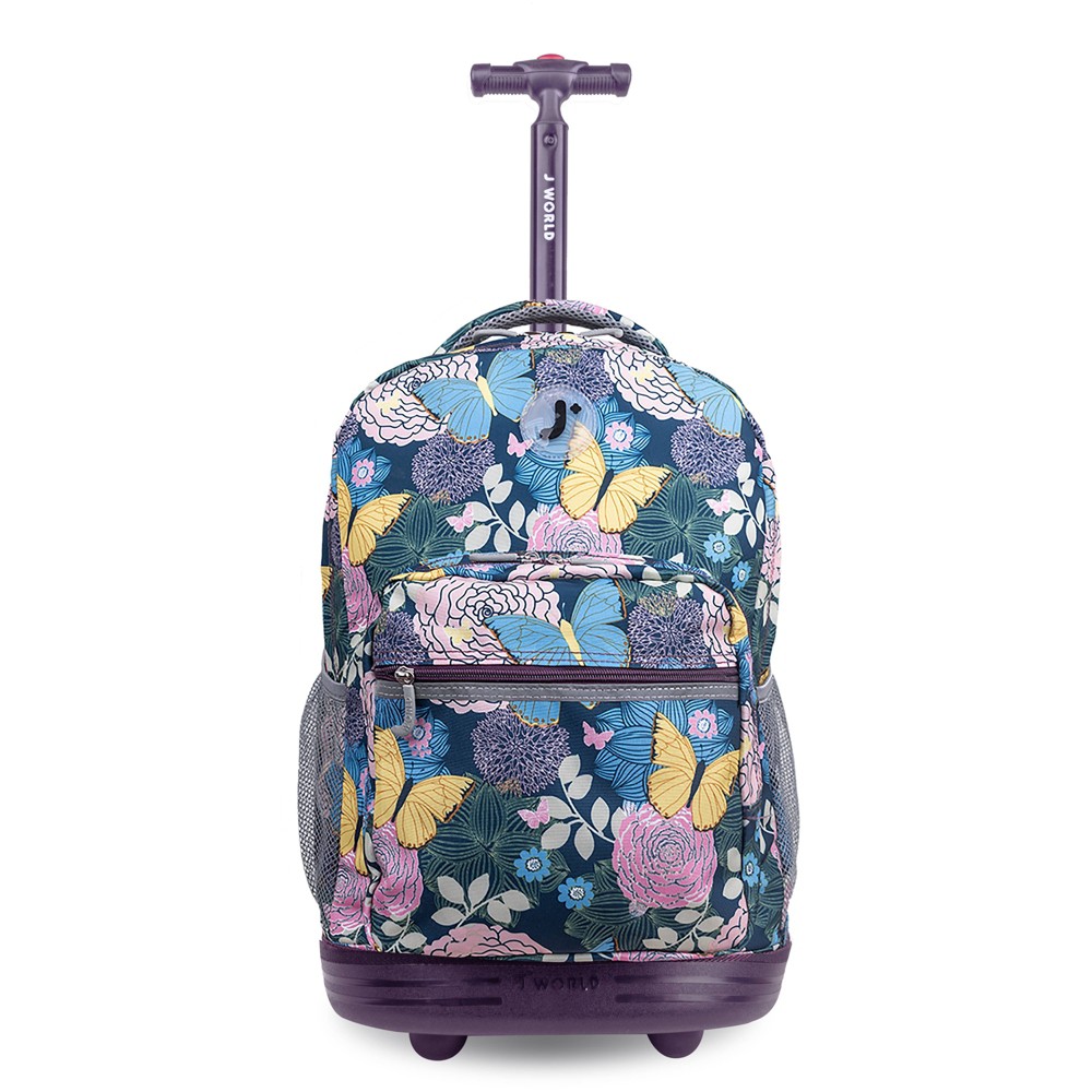 Photos - Backpack JWorld Sunrise Kids' 20" Rolling  - Secret Garden