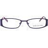 Jones New York J461 51mm Women's Metal Oval Designer Eyeglasses OR Blue Light Filter OR Reading Glasses in Plum Purple Zebra Stripe - 2 of 3