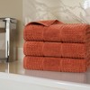 Zero Twist Cotton Waffle Honeycomb Medium Weight Bathroom Towel Set by Blue Nile Mills - 2 of 4