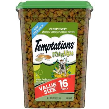 Temptations MixUps Chicken, Catnip and Cheese Flavor Crunchy Adult Cat Treats - 16oz
