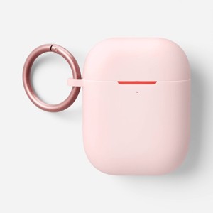 AirPods (1/2 Generation) Silicone Case with Clip - heyday™ Cosmetic Pink - 1 of 3