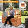 Karl Home | Wood Outdoor Storage Bench - 3 of 4