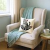 Signare USA Yoga Cat Panelled Pillowcase/Cushion Cover 18x18 Inch - 3 of 3