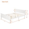 CAVINAS Twin Size Sleigh Bed Modern Wooden Bed Frame with Wood Slats, Headboard and Footboard for Bedroom - 4 of 4
