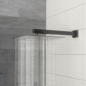 SEVOBAL Shower Faucets Rain Fixed Shower Head Faucet for Shower Bathroom Accessories Bathroom Faucets High Pressure Shower Heads, Silver, 12"*12"*2" - 1 of 4
