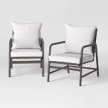 Granby 2pk Padded Wicker Patio Club Chairs - Threshold™