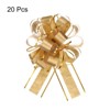 Unique Bargains Christmas Wedding Car Basket Gift Wrapping Large Organza Pull Bow 20 Pcs - 3 of 4