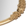 Brewster 27.5" Pippet Gold Mirror: Feminine Flair, Carved Floral Accents, No Assembly Required - 4 of 4