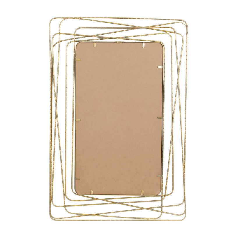 Metal Wall Mirror with Thin Metal Rectangle Frame Gold - Olivia &#38; May, 5 of 18