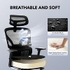 Ergonomic Office Desk Chair - High-Back Mesh Chair with Adjustable Lumbar, 3D Armrests, Headrest | Rolling Swivel for Home, Office, Gaming - 4 of 4