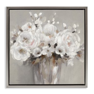 Stupell Industries White Flower Bunches, 18" x 18" - 1 of 4