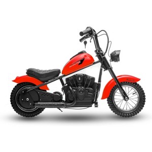 Electric Motorcycle for Kids, 24V 250W Dirt Bike, Two Speed Max Up to 14MPH, w/LED Light, Leather Seat, Rear Brake, for Kids/Teens - 1 of 1