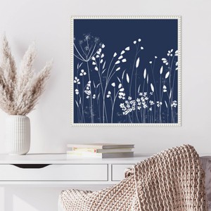 Amanti Art Indigo Flowers II by Northern Lights Framed Wall Art Print - 1 of 4