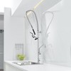 BWE Commercial Restaurant Pull Down Single Handle Deck Mount Pre-Rinse Spray Kitchen Faucet - 2 of 4