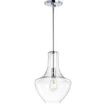 13.25" Glass/Metal Watts Pendant (Includes LED Light Bulb) - JONATHAN Y