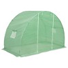 vidaXL Greenhouse Green PE mesh fabric, Galvanized Steel 48.4 square feet - 4 of 4