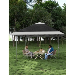 Garvee 12x12 Pop Up Gazebo Outdoor Canopy Shelter with 4 Stanbags, 8 Stakes Instant Gazebo Tent for Lawn, Garden, Backyard Deck, Gray - 1 of 4