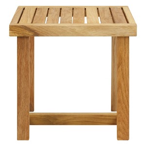 Flora Home 18"H Solid White Oak Mini Bench: Lacquered Indoor Seat, Non-Upholstered, 250lb Capacity - 1 of 4