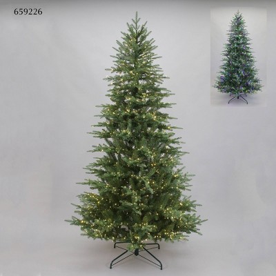 Philips 7.5' Twinkle Tree Pre-lit Balsam Fir Artificial Christmas Tree with 2000 Multifunction, Dual Color LED Lights, Remote Control, and Dimmer