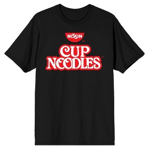 Nissin The Original Cup Noodles Logo Men's Black Graphic Tee - 1 of 2