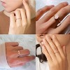 8-12PCS 14K Gold Stacking Ring Set for Women Dainty Thumb Stackable Rings Gold Heart - 3 of 4
