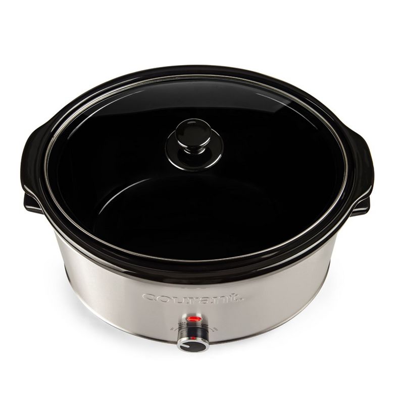 Courant 8.5 Quart Oval Slow Cooker, Stainless Steel, 3 of 10