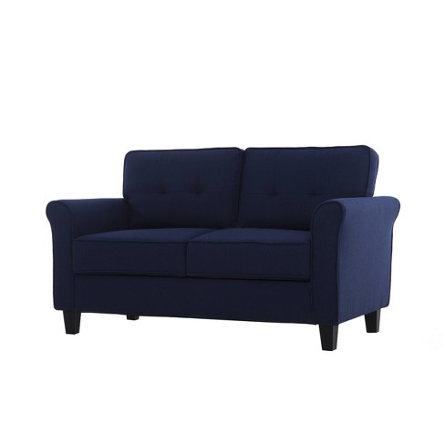 Hayward Microfiber Loveseat Navy Blue Lifestyle Solutions Target