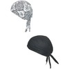 CTM Cotton Unlined Solid and Paisley Do Rag (Pack of 2) - 4 of 4