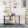 Tangkula Sofa Side Table w/Storage Shelves Mobile End Table Rolling Couch Table Desk for Living Room Bedroom - 2 of 4