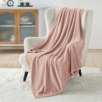 Bedsure | Flannel Blanket Solid 300GSM Soft Fuzzy Plush  Bed Blanket