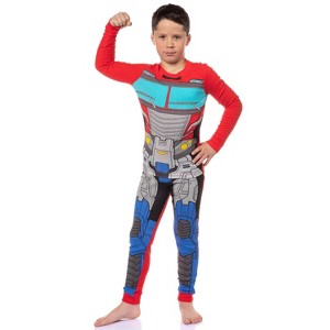 Boy's Sleepwear Classic Cartoon Character Tight Fit Long Sleeve Sleep Pajama Set - 1 of 4